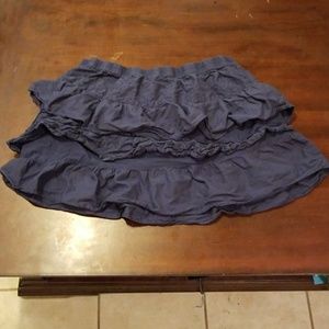 Final offer! Navy blue ruffle shirt